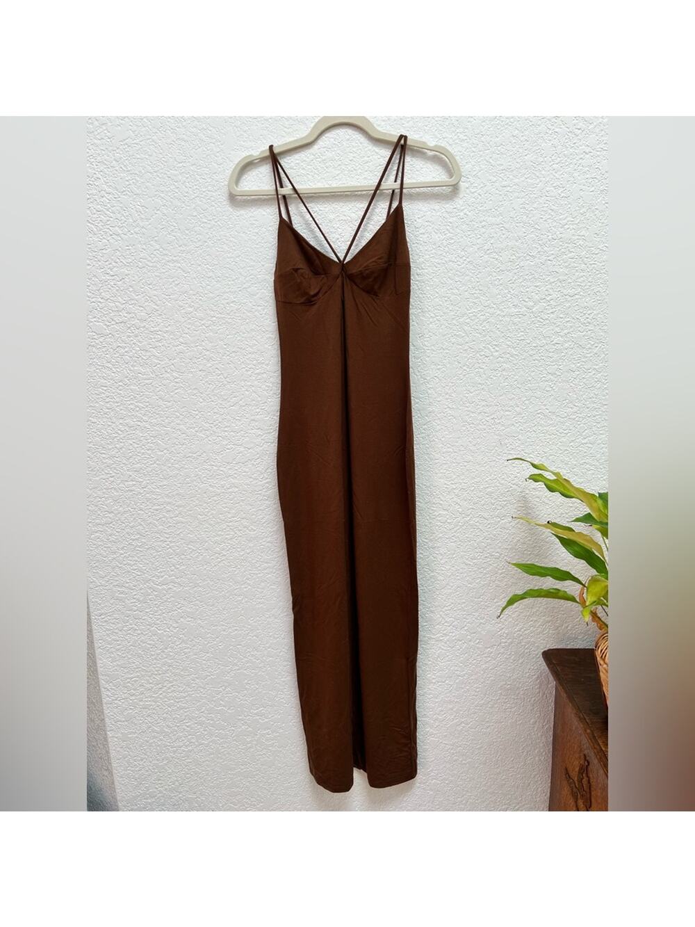 Reformation Chocolate Brown Dress